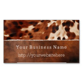 ブラウンクリーム南西コウィド マグネット名刺 (正面)