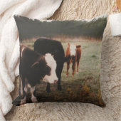 ブラウンクリーム牛 クッション (ブランケット)