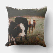 ブラウンクリーム牛 クッション (正面)