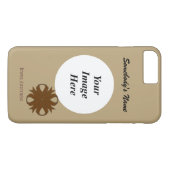 ブラウンクローバーリボンTmpl by Kenneth Yoncich Case-Mate iPhoneケース (裏面(横))