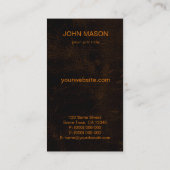 ブラウンクールレザーフェイクモノグラム会計士 名刺 (裏面)