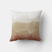 ブラウングラデーションとタンの愛の優雅なグラデーション クッション (裏面)