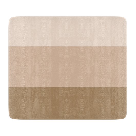 ブラウングラデーションストライプの カッティングボード (正面)