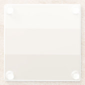 ブラウングラデーションストライプの ガラスコースター (裏面)