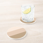 ブラウングラデーションストライプの コースター (側面)