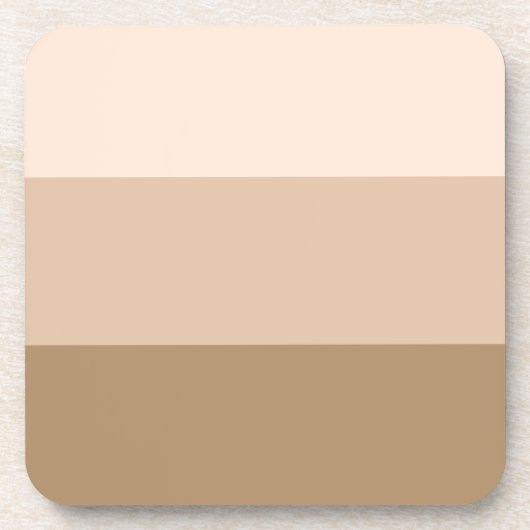 ブラウングラデーションストライプの コースター (正面)