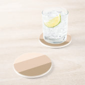 ブラウングラデーションストライプの コースター (側面)