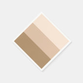 ブラウングラデーションストライプの スタンダードカクテルナプキン (角)