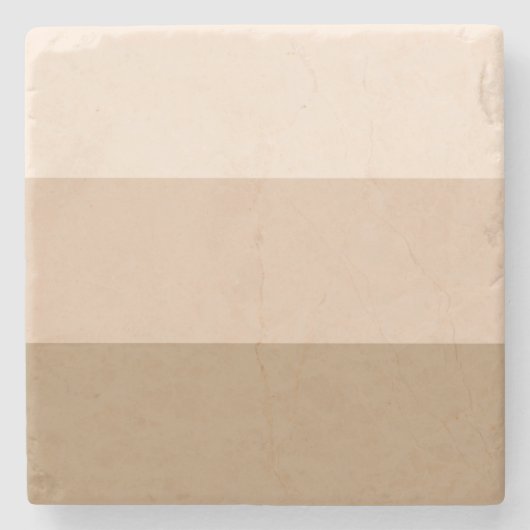 ブラウングラデーションストライプの ストーンコースター (正面)
