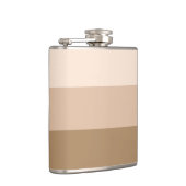ブラウングラデーションストライプの フラスク (右)
