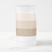 ブラウングラデーションストライプの フロストグラスビールジョッキ (中央)