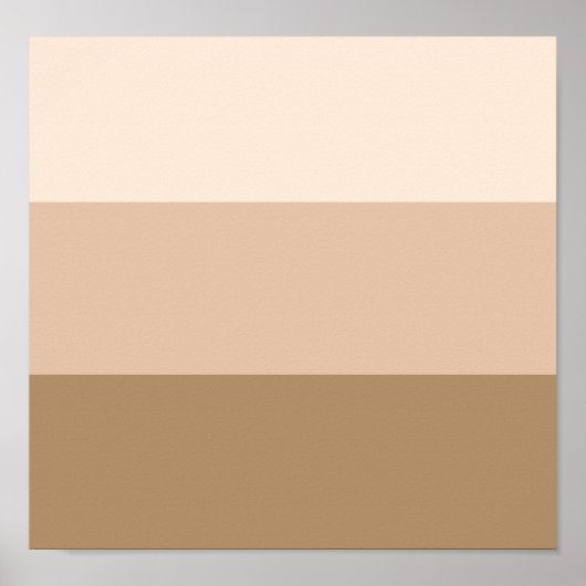 ブラウングラデーションストライプの ポスター (正面)