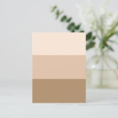 ブラウングラデーションストライプの ポストカード (スタンド正面)