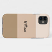 ブラウングラデーションストライプの Case-Mate iPhoneケース (裏面(横))