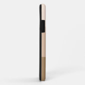 ブラウングラデーションストライプの Case-Mate iPhoneケース (裏面/右)