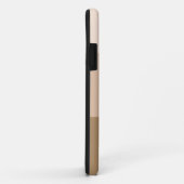 ブラウングラデーションストライプの Case-Mate iPhoneケース (裏面/右)