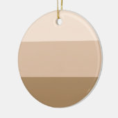 ブラウングラデーションセストライプのラミックオーナメント セラミックオーナメント (左)