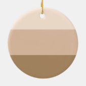 ブラウングラデーションセストライプのラミックオーナメント セラミックオーナメント (裏面)