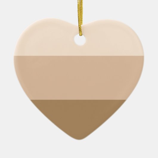 ブラウングラデーションセストライプのラミックオーナメント セラミックオーナメント (正面)