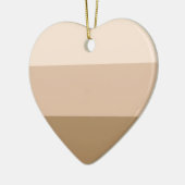 ブラウングラデーションセストライプのラミックオーナメント セラミックオーナメント (左)