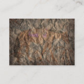 ブラウングランジウェスタン馬の名刺 名刺 (裏面)