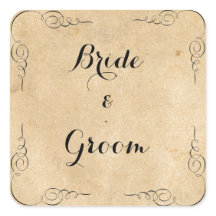 ブラウングランジ紙シール