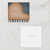 ブラウングランドピアノカスタムミニ ノートカード (正面/裏面)