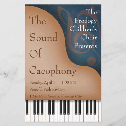 ブラウングランドピアノリサイタルポスター&コンサート (正面)