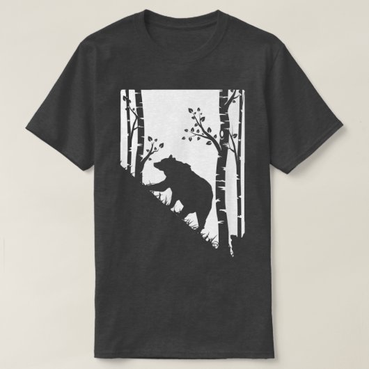 ブラウングリズリーベア狩り – ネバダの地図ハンター Tシャツ (デザイン正面)