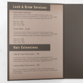 ブラウングリッエレガントタリーダブルドリップ美しいサロン 三つ折りプログラム (内部最初)