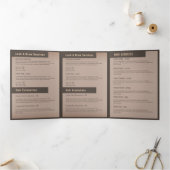 ブラウングリッエレガントタリーダブルドリップ美しいサロン 三つ折りプログラム (内部)