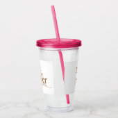 ブラウングリッター アクリルタンブラー (左)