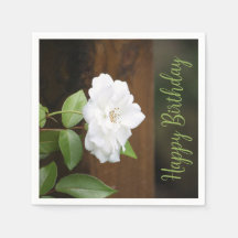 ブラウングリーンとホワイトガーデンスタイルの紙