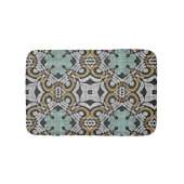 ブラウングリーングレーお尻華美アートモチーフ バスマット (正面)