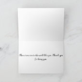 ブラウングリーンフクロウありがとう サンキューカード (内部)