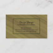 ブラウングレーブラックパパラッツィフォトグラファー 名刺 (裏面)