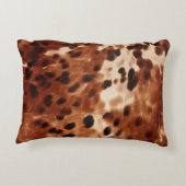 ブラウンコウィドアニマルプリント アクセントクッション (裏面)