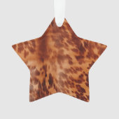 ブラウンコウィドアニマルプリント オーナメント (正面)