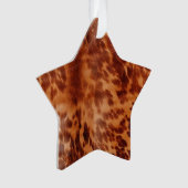 ブラウンコウィドアニマルプリント オーナメント (正面)