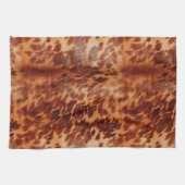 ブラウンコウィドアニマルプリント キッチンタオル (横)