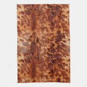 ブラウンコウィドアニマルプリント キッチンタオル (縦)