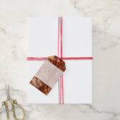 ブラウンコウィドアニマルプリント ギフトタグ (より糸付き)