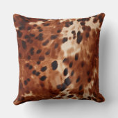 ブラウンコウィドアニマルプリント クッション (裏面)