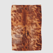 ブラウンコウィドアニマルプリント ゴルフタオル (正面)