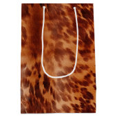 ブラウンコウィドアニマルプリント ミディアムペーパーバッグ (裏面)