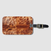 ブラウンコウィドアニマルプリント ラゲッジタグ (正面横)