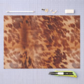 ブラウンコウィドアニマルプリント 薄葉紙 (クラフト)