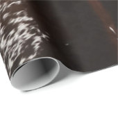 ブラウンコウィドプリント素朴ファームハウスクリスマス ラッピングペーパー (ロールコーナー)