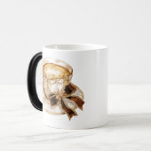 ブラウンコケット熱コーヒーイラストレーション モーフィングマグカップ (正面左)