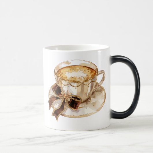 ブラウンコケット熱コーヒーイラストレーション モーフィングマグカップ (右)